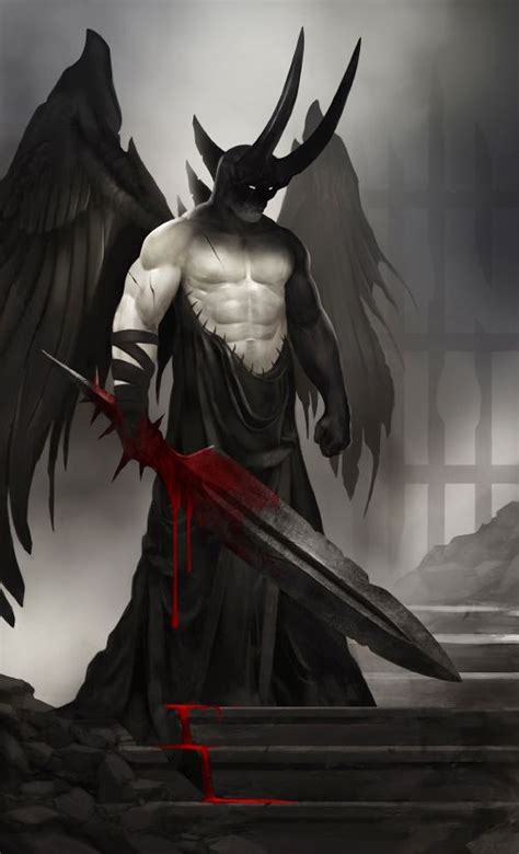 Fallen Angel Of The Broken Gate By Quinn Simoes Fantasy Demon Heroic