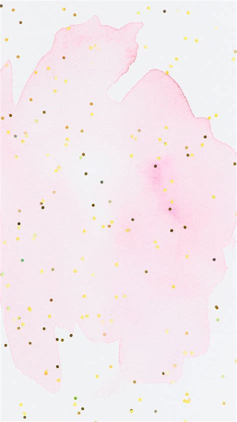 Gold Glitter Pink Watercolor Background Free Image By