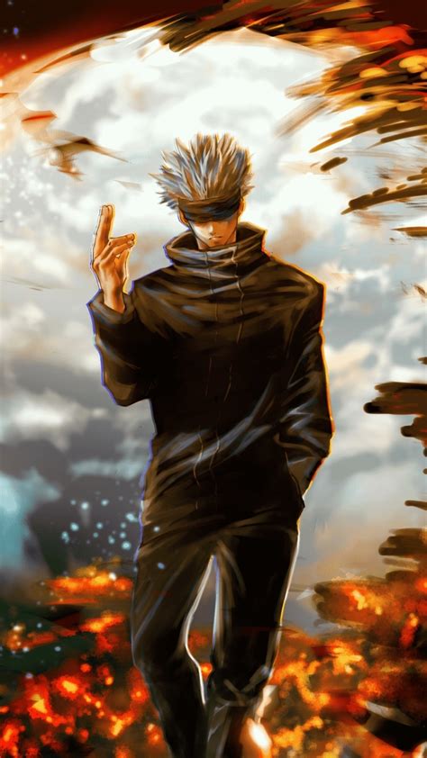 720x1280 Resolution Satoru Gojo Jujutsu Kaisen Art Moto G X Xperia Z1