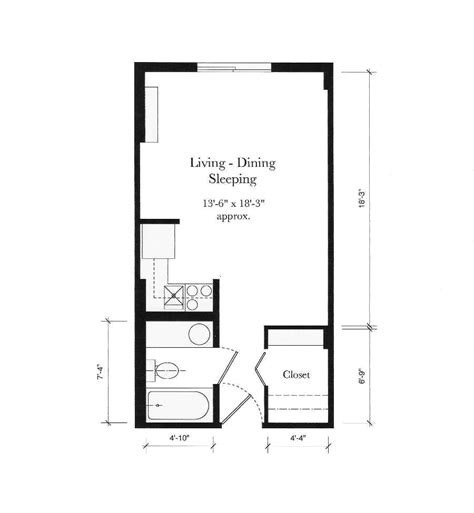 Ideas About Studio Apartment Plan Concept Courtalexa