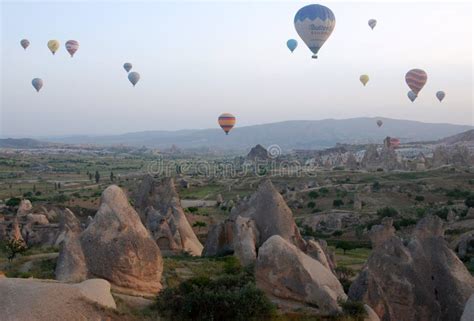 Balloons Over Cappadocia Editorial Stock Photo Image Of Cappadocia