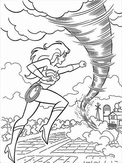 Wonder Coloring Woman Pages