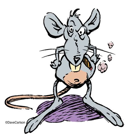Mad Rat Cartoon Carlson Stock Art
