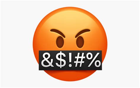 Angry Swearing Emoji Hd Png Download Kindpng