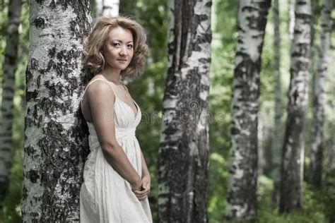 Naked Woman Stock Image Image Of Modest Forest Green 59044483