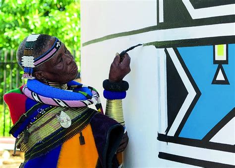 In Conversation With Esther Mahlangu Paintings Not Dead Issue