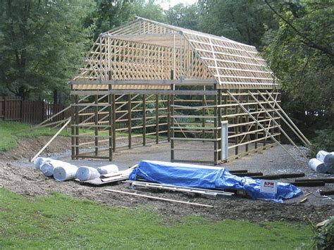Pole Barn With Gambrel Roof Truss Kit Pa And Nj Gambrel Roof Gambrel