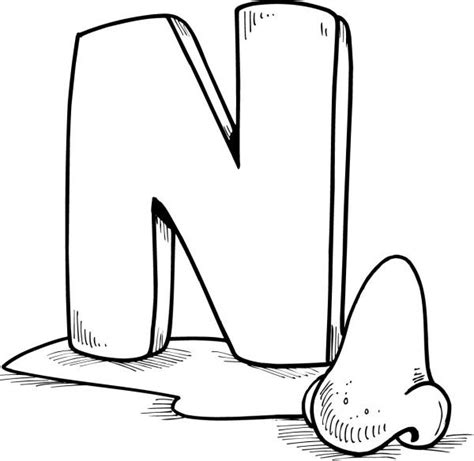 Great Letter N Coloring Pages Alphabet Coloring Pages Letter N