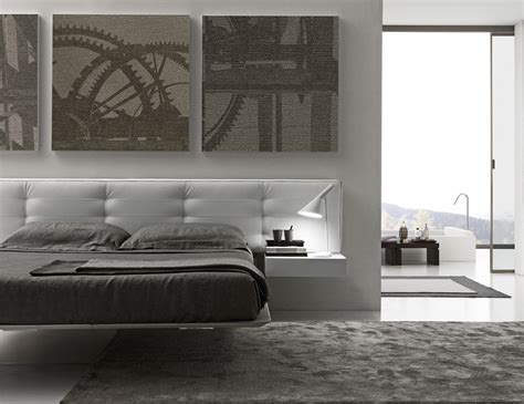 Presotto Wing Suspended Bed Floating Look Contemporary Italian Bed