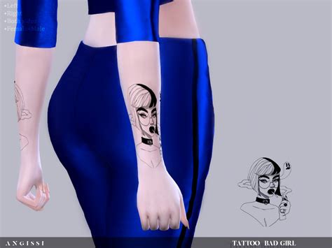 The Sims Resource Tattoo Bad Girl