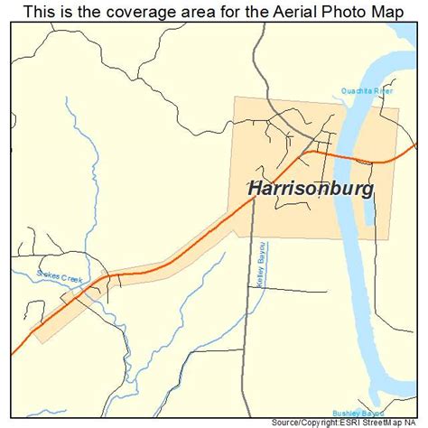 Aerial Photography Map Of Harrisonburg La Louisiana