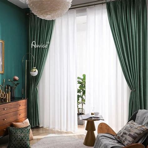 Transform Your Home Green Walls And White Curtains For A Fresh And