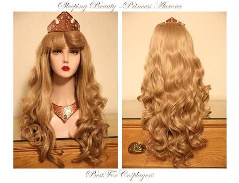 Sleeping Beauty Aurora Lace Front Wig Disney Princess Honey Blonde
