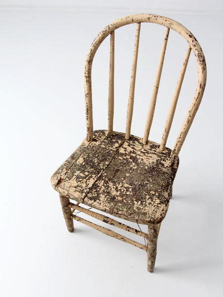 Primitive Farmhouse Spindle Back Chair Circa 1800s 86 Vintage