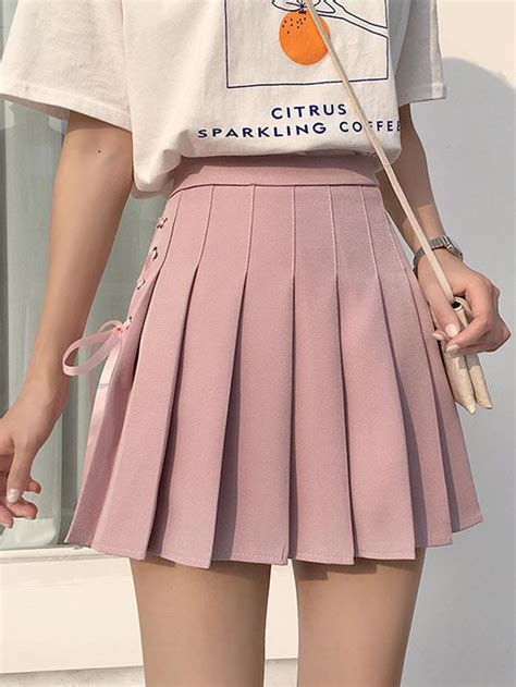 Short Pleated School Girl Skirts Skirt Outfits Summer Cute Skirt