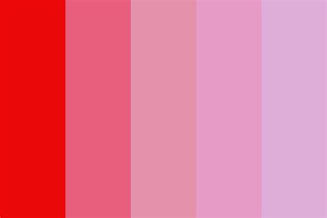 Red Pink Hair Color Palette