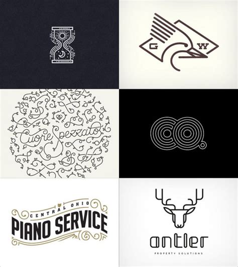 Line art logos are very simple and minimal logo designs created with abstract line art. Logo design trends that are rocking 2014 — AISFM Blog
