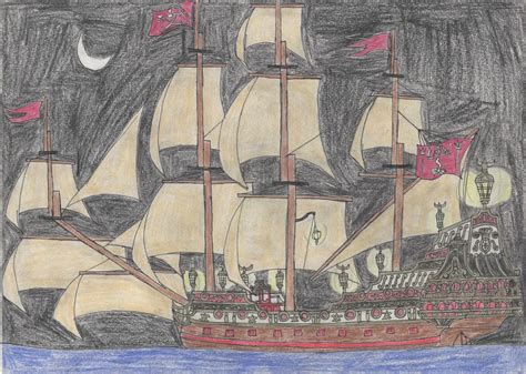 T Galleon With High Stern By Edward Smee On Deviantart