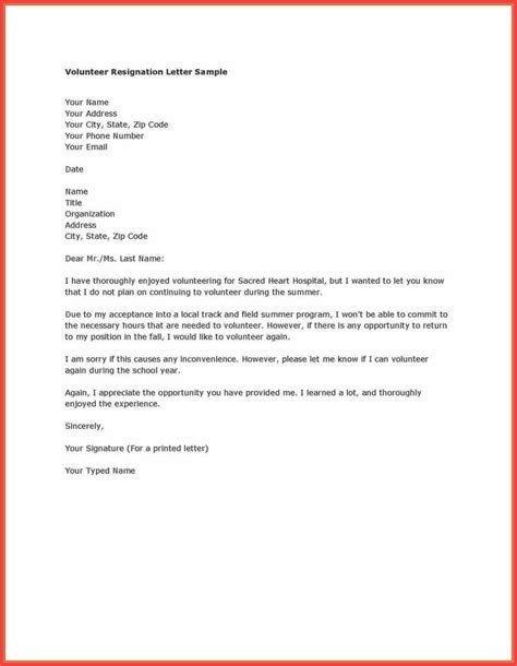 Letter Of Resignation Template What Should You Write Resignation