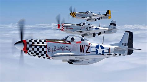 P 51 Mustangs 1920 1080 Wwii Aircraft Wwii Fighter Planes Vintage
