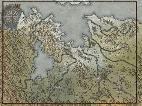 My Skyrim Inspired Map On New Parchment Style Inkarnate Map