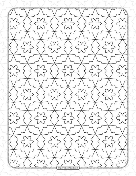 Free Printable Pdf Geometric Pattern 038