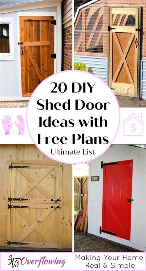 20 Diy Shed Door Ideas With Free Plans 2022