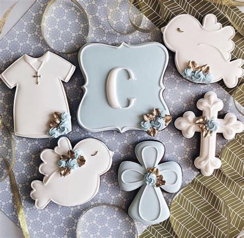 12pcs Decorated Sugar Cookies For Baptism Baby Boy Baptism Etsy In