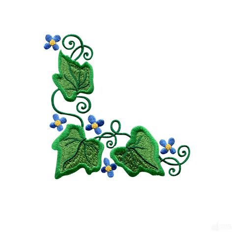 Daisy Floral Border 1 Embroidery Design Clipart Best
