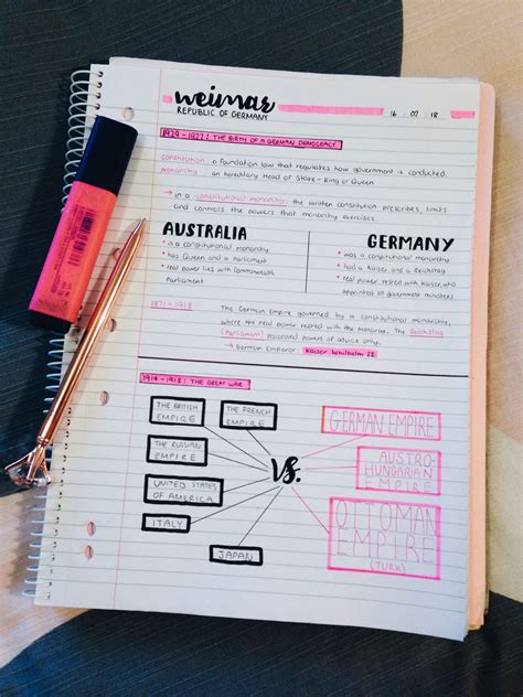 history notes // pretty in pink study ? | Pretty notes, History notes, History notes pretty