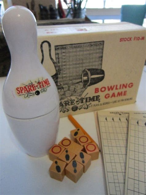 Sale Vintage Bowling Dice Game Circa 1963
