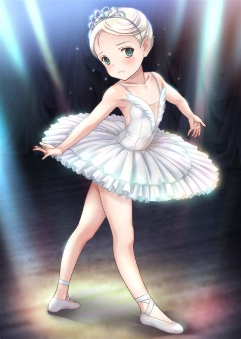 Ryunnu Original 1girl Ballerina Ballet Slippers Bare Shoulders