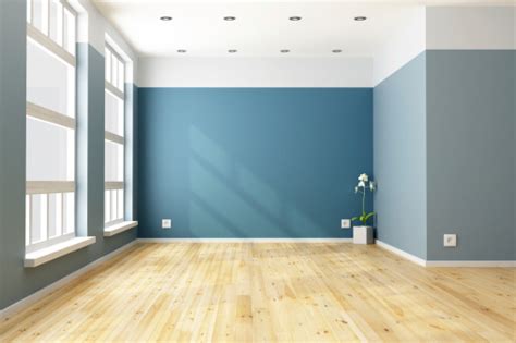 Empty Blue Living Room Stock Photo Download Image Now