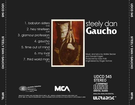 Musicotherapia Steely Dan Gaucho 1980