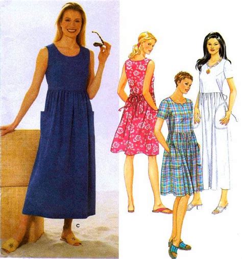 Plus Size Summer Dress Sewing Pattern Comfy Loose Fitting Etsy