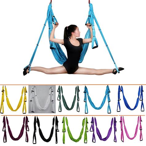 6 Handles Yoga Hammock Aerial Swing Trapeze Anti Gravity Exercise