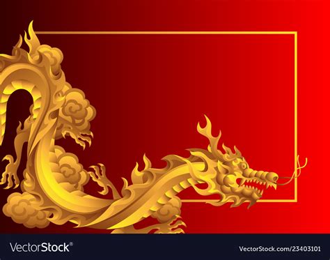 Background With Chinese Dragons Royalty Free Vector Image