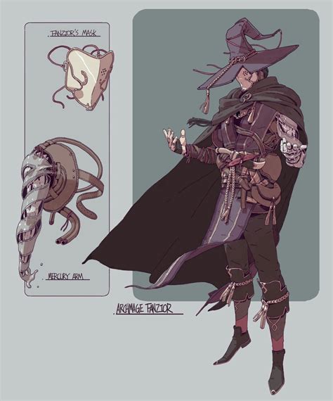 Male Wizard Character Design Cartoon Rpg Character Character Creation