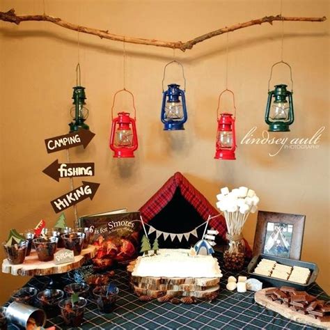 Camping Themed Birthday Party Supplies It Get Any Cuter So Many Great Ideas For An Adorabl In