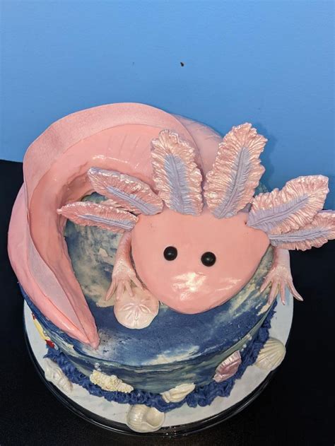 Axolotl Cake In 2022 Colorful Cakes Cake Edible Paint