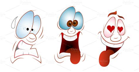 Funny Faces Png And Vectors Illustrations On Creative Market