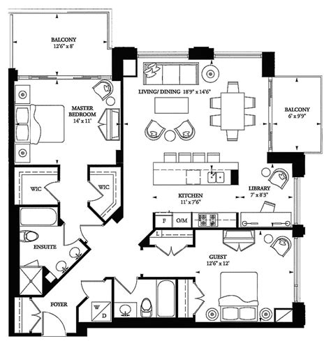 80 Yorkville Ave Toronto Floor Plans 2 Bedrooms Den Annex Condos 1280 Sq Ft