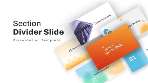 The Section Divider Powerpoint Template Enables Presenters To Stop And