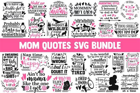 Funny Mom Svg Bundle Svg Designs In 2020 With Images