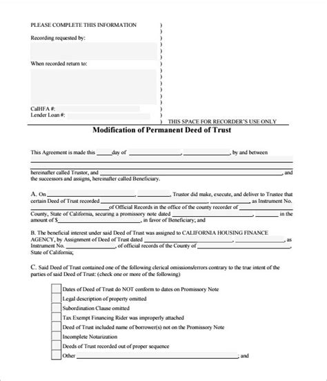 Deed Of Trust Form Pdf Templates Fillable Printable Samples For Pdf Images