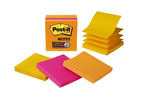 Post It Super Sticky Pop Up Notes 3 In X 3 In Orange Pink And