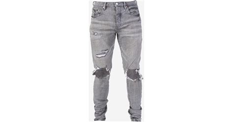 Purple Brand Denim Jeans Low Rise Skinny In Grey Gray For Men Lyst