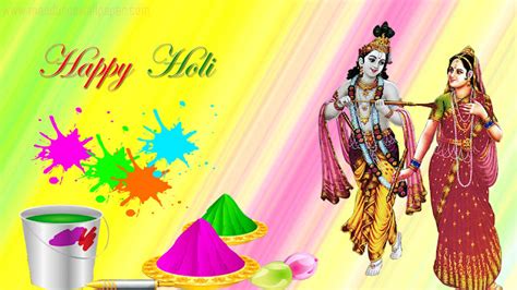 Radha Krishna Playing Holi Images 2023 Happy Holi Wishes Messages