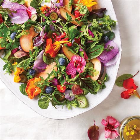 Summer Floral And Greens Salad Recipe Lifebeautiful Magazine