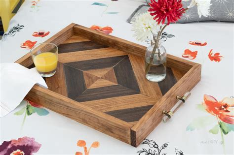 Learn How To Build A Gorgeous Serving Tray Using Basic Tools This Is A